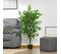 Plante Ficus Artificielle Avec Pot Agnes Verte