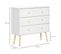 Commode Scandinave Harald En Bois Blanc Et 3 Tiroirs