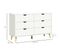 Commode Scandinave 6 Tiroirs Lucinda Bois Et Blanc