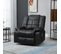 Fauteuil De Relaxation Massant Emilio Noir