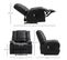 Fauteuil De Relaxation Massant Emilio Noir