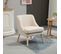 Fauteuil Lounge Scandinave Asti Beige