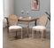 Lot De 2 Chaises Louis Xvi Cannage Versailles Lin Beige