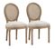 Lot De 2 Chaises Louis Xvi Cannage Versailles Lin Beige