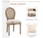 Lot De 2 Chaises Louis Xvi Cannage Versailles Lin Beige