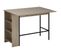 Table De Bar Extensible Galway Grise Et Noire