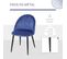 Lot De 2 Chaises Velours Art Déco Bettystown Bleues