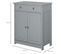 Meuble Bas De Salle De Bain Josy Gris