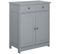 Meuble Bas De Salle De Bain Josy Gris