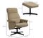 Fauteuil Inclinable Avec Repose-pieds Watson Camel