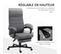 Fauteuil De Bureau Inclinable Alfred Gris