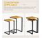 Lot De 2 Tables Basses Gigognes Karen Bois Et Noir