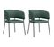 Lot De 2 Chaises Shirine Design Vert