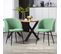 Lot De 2 Chaises Design Adonis Vert Et Noir