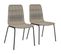 Lot De 2 Chaises Cosy Simona Beige Et Noir