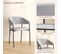 Lot De 2 Chaises Design Claudio Noires Et Grises