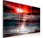 Tableau Coucher De Soleil 120 X 80 Cm Rouge