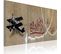 Tableau Avion Bansky 60 X 30 Cm Beige