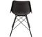 Chaise Noir Acier 46x49x79cm