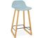 Tabouret Bar Résine Bleu 46x47x86,5cm