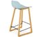 Tabouret Bar Résine Bleu 46x47x86,5cm