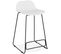 Tabouret Bar Résine Blanc 53x49x85cm