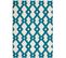 Tapis Tissé 100 Ivory Turquoise 160 X 230 Cm Bleu