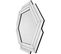 Miroir Mural Miroir Argent 85x80x1,6cm