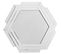 Miroir Mural Miroir Argent 85x80x1,6cm