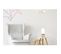 Lampe De Salon Bois Blanc 14x14x33cm