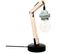 Lampe De Bureau Marbre Bois Clair 16x13x38,5cm