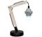 Lampe De Bureau Marbre Bois Clair 16x13x38,5cm