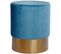 Pouf Banquette Bois Bleu H. 42cm