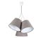 Suspension Tissu Gris 50x50x107cm