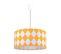 Suspension Tissu Orange 40x40x102cm