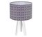 Lampe De Chevet Bois Gris 30x30x46cm