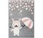 Tapis Enfant Australie Clermont Rosa 80 X 150 Cm Gris