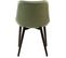 Chaise Design Rembourrée Imitation Cuir Vert Pâle (lot De 2)