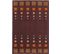 Tapis Style De 40 Marron Orange 120 X 170 Cm