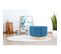 Pouf Banquette Bois Bleu H. 43cm