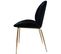 X2 Chaises Charlize Gold noir