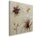 Tableau Fleurs 6 80 X 80 Cm Beige