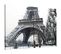 Tableau Tour Eiffel En Hiver 120 X 80 Cm Gris