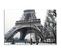 Tableau Tour Eiffel En Hiver 120 X 80 Cm Gris