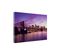 Tableau Manhattan Au Coucher Du Soleil 40 X 30 Cm Violet