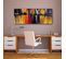 Tableau Panorama D'image Sur Toile Abstraction Toile 55 70 X 25 Cm Orange