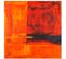 Tableau Art Abstrait 2 60 X 60 Cm Orange