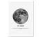 Tableau La Lune 70 X 100 Cm Blanc