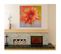 Tableau Fleur Grosse Orange 100 X 100 Cm Orange