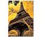 Tableau Tour Eiffel 7 50 X 70 Cm Marron